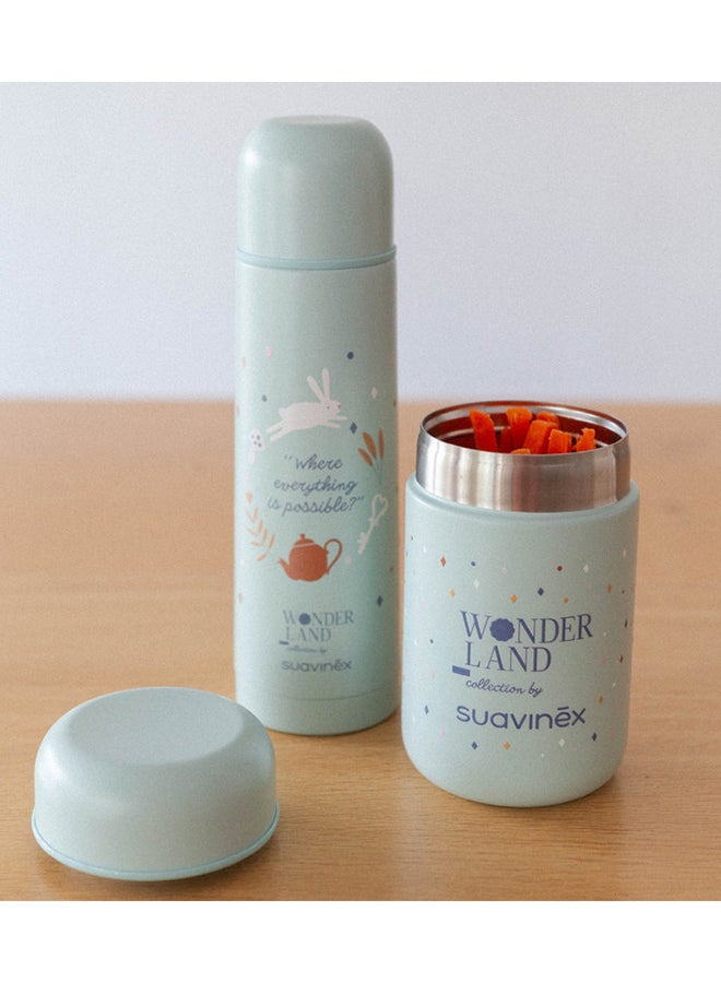 SUAVINEX ترمس للأطفال لحمل طعام الأطفال والمشروبات الساخنة والباردة يحافظ على درجة الحرارة لعدة ساعات ختم محكم وإغلاق بزر 0M+ 500ml - Image 3