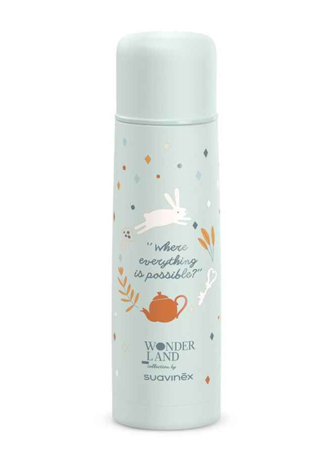 SUAVINEX ترمس للأطفال لحمل طعام الأطفال والمشروبات الساخنة والباردة يحافظ على درجة الحرارة لعدة ساعات ختم محكم وإغلاق بزر 0M+ 500ml - Image 1