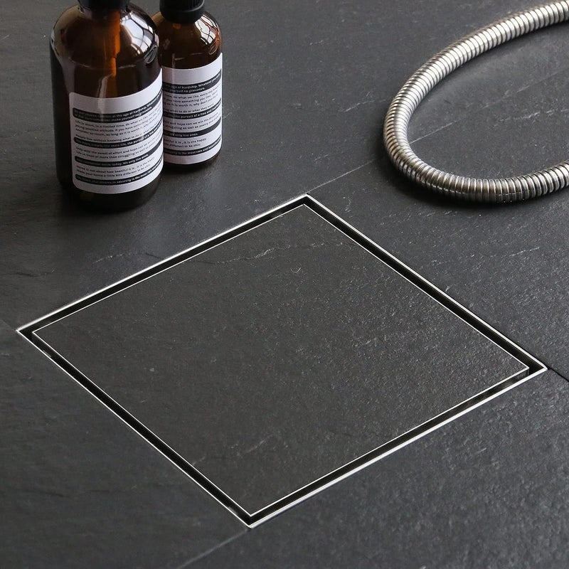 ALTON ALD1011, SS-304 Grade, 5x5 INCH, Tile Insert Bathroom Grating Square Floor Drain Jali, Matte - Image 5