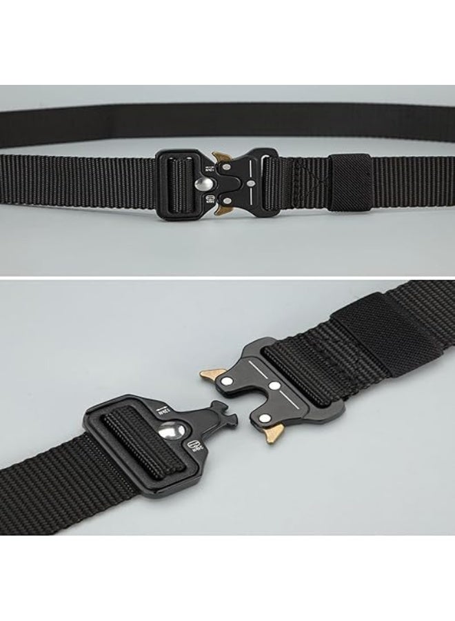 حزام رجالي من النايلون عالي الجودة – قابل للتعديل مع إبزيم معدني محكم – مثالي للاستخدام اليومي والأنشطة الخارجية والمناسبات ( Code 220310 ) - Image 2