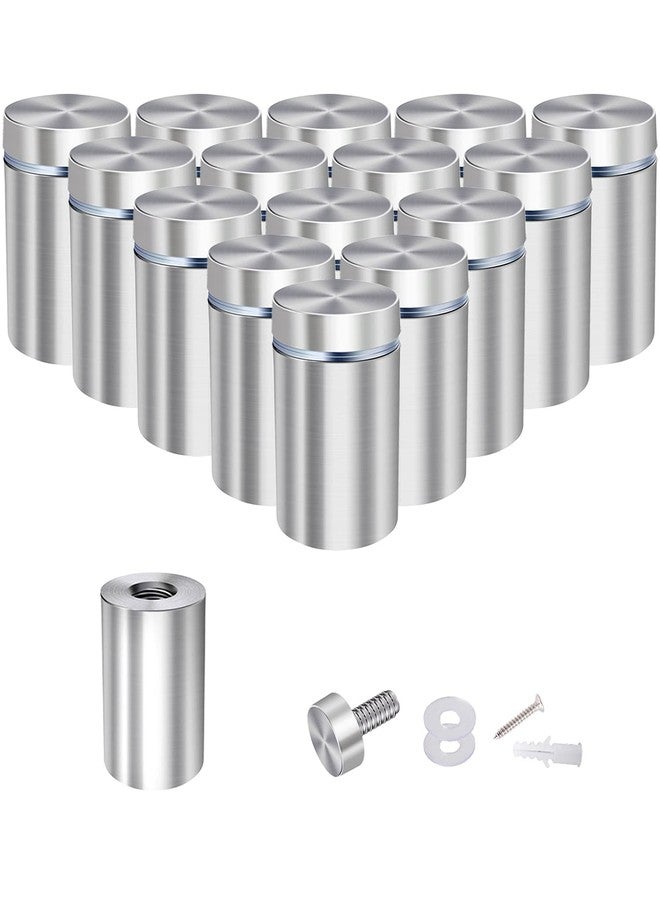 Osring Wall Standoffs 1 x 1-1/5 Inch Sign Standoff Mounting Hardware, Stainless Steel Standoffs Screw Holder for Picture Artwork Display, 16pcs - Image 1