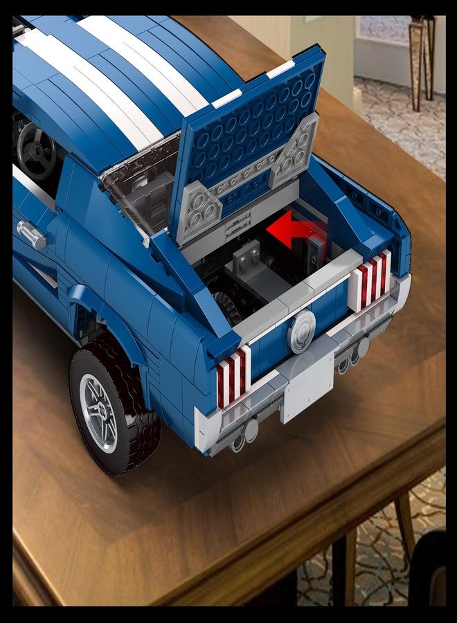 Mov stone Creater Expert GT 1976 Building Blocks Toys - Compatible with Lego Car Adults Challenging, Advanced Collector's Car Model, Home and Office Display, Collectible Gift for Adults and Teens - Image 3