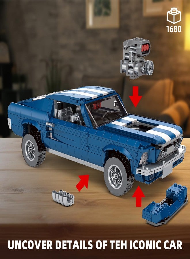 Mov stone Creater Expert GT 1976 Building Blocks Toys - Compatible with Lego Car Adults Challenging, Advanced Collector's Car Model, Home and Office Display, Collectible Gift for Adults and Teens - Image 4