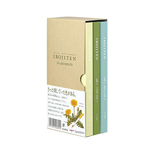 Tombow 51525 Irojiten Colored Pencil Dictionary Set Rainforest Set of 30 Beautifully Crafted WaxBased Colored Pencils with Enamel Finish - Image 3