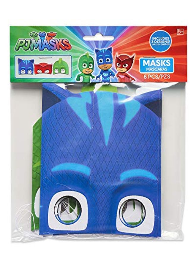 Amscan Pj Paper Masks ; Multicolor ; 8 Pcs - Image 2