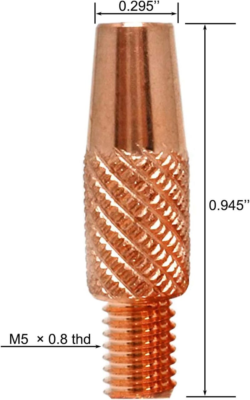 Zinger Mig Welding Contact Tips 186406 .035" for Miller Welder Gun Spoolmate 100, 200, 3035, 185 and Hobart Spoolgun DP-3035, SpoolRunner 100,Handler 125, 125 Ez, 130, 140, 190, 210MVP etc - Image 3