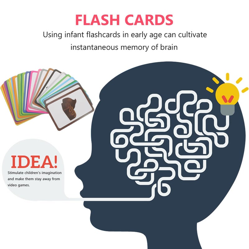 4 Boxes Educational Flash Cards for Kids Early Learning Brain Development Cognitive Skills - Image 4