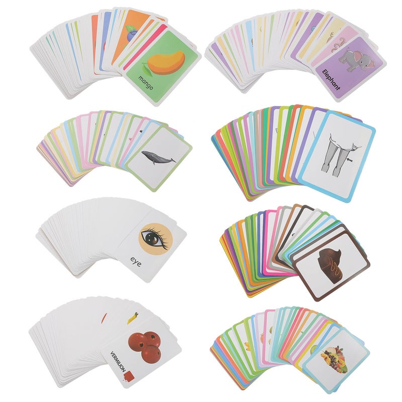 4 Boxes Educational Flash Cards for Kids Early Learning Brain Development Cognitive Skills - Image 2