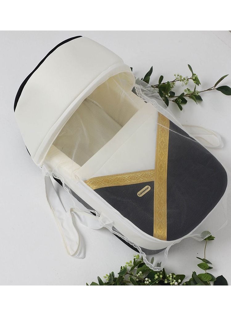 FUN MOMENT Portable Baby Bed with Thick Padded Seat with High Quality Materials  - Image 1