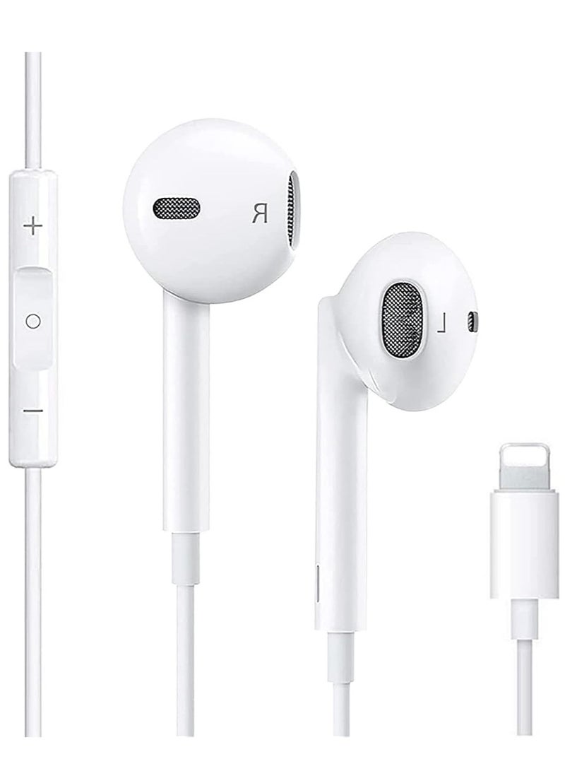 ELTRAZONE for iPhone Earphones Wired Headphones Built-in Mic&Volume Control & Noise Cancellation In-Ear Earphones Earbuds Compatible for iPhone 11/12/13 Pro/XS Max/8/8plus 7/7plus Support for all iOS - Image 1