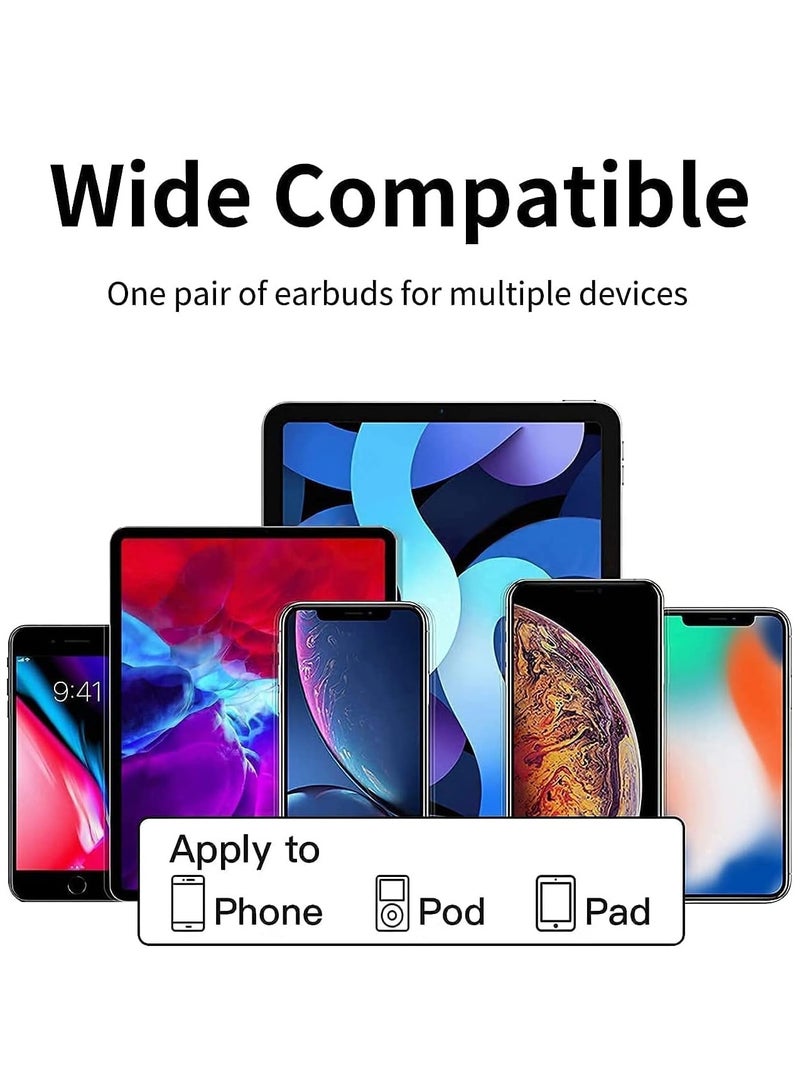 ELTRAZONE for iPhone Earphones Wired Headphones Built-in Mic&Volume Control & Noise Cancellation In-Ear Earphones Earbuds Compatible for iPhone 11/12/13 Pro/XS Max/8/8plus 7/7plus Support for all iOS - Image 3