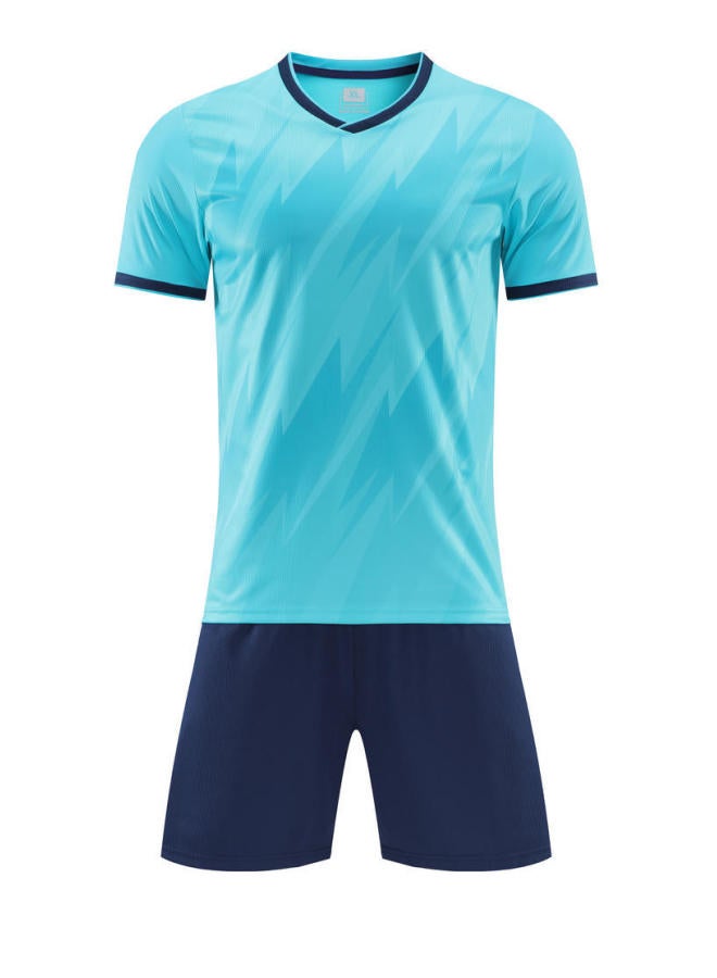 Quick-drying Football Uniform Set, Plain Compeion And Training Team Uniform, Same Style For Adults And Children, Thin And Breathable Football Jersey