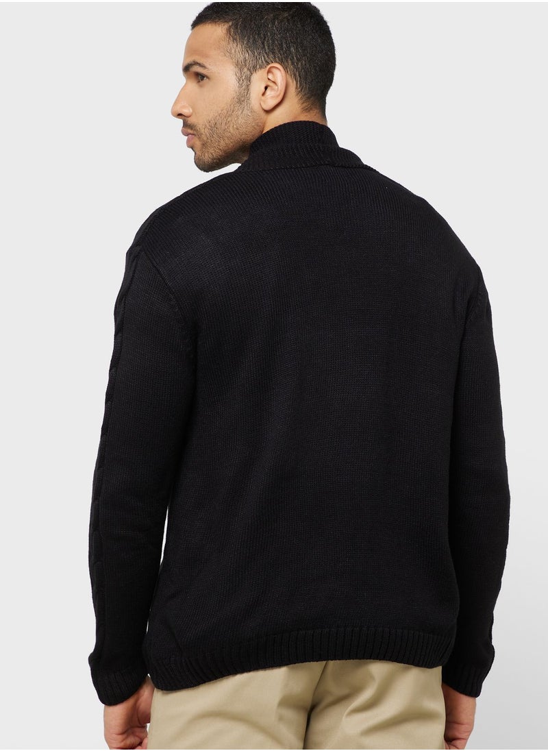 Seventy Five - Cable Knit Cardigan - Image 1