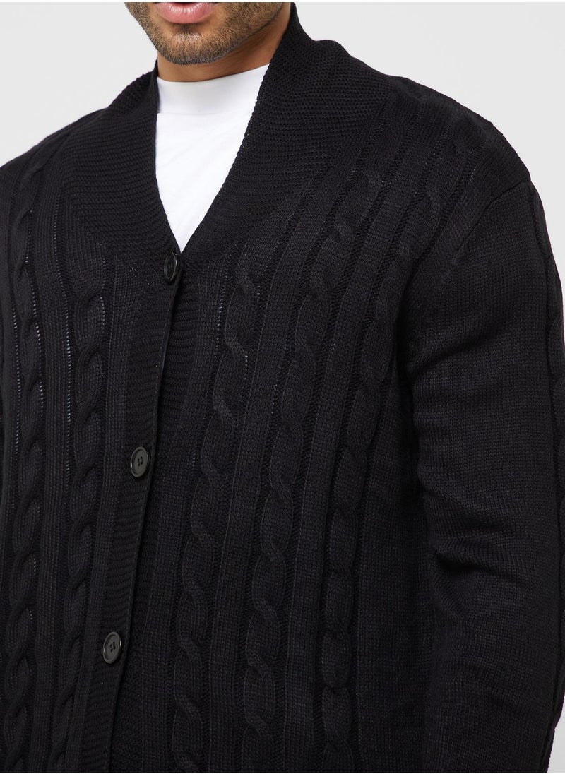 Seventy Five - Cable Knit Cardigan - Image 1
