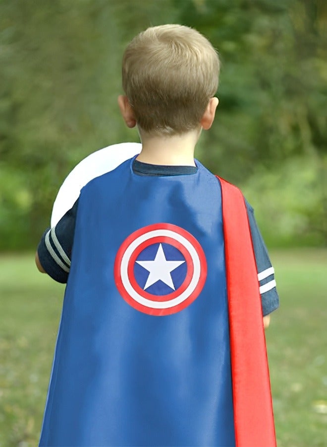 GROIC Superhero Launcher Toy Set, Captain America Costume Set, Superhero Costume Set, Superhero Cape and LED Mask,  Launcher Toy Gift for Kids - Image 5