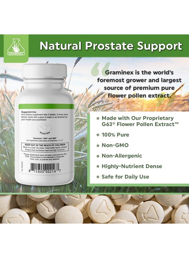 GRAMINEX Pollenaid Prostate Supplement: All Natural Prostate Support For Bladder Control & Urinary Tract Health Rye Pollen Extract Made In Usa To Help Boost Urinary Flow 90 Tablets (Pack Of 2) - Image 4