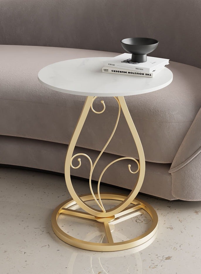 Generic Coffee Table Tea Table Sofa Side Table End Table with Metal Support Modern Design Table for Living Room Bed Room Coffee shop Courtyard  - Image 2