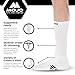Mojo Compression Socks White Athletic Crew Length 1520mmHg for Medium Support Large Size for Athletes and Medical Therapy 1 Pair - Image 4