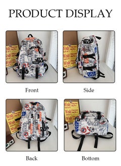 DUNISO School Backpack with Pencil Case and  Doll Pendant Waterproof Book Bag with Compartments for Teen Girl Kid Students Elementary School Kids' School Bag With Large Capacity  - Image 5