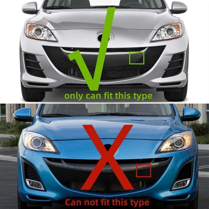 QASULER Front Bumper Tow Hook Cover for Mazda 3 - Image 4