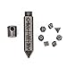 CRITALLIC Mini DND Dice Set with Rune Keychain Case7PCS DD Polyhedral Metal Dice Set for Dungeons and Dragons TTRPG Games Roleplaying Games Shadowrun PathfinderSilver - Image 2