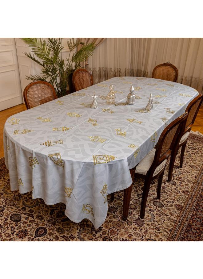 قماش.كوم مفرش رمضان- قماش مطبوع- سفرة 8 كراسى- M008  - Image 3