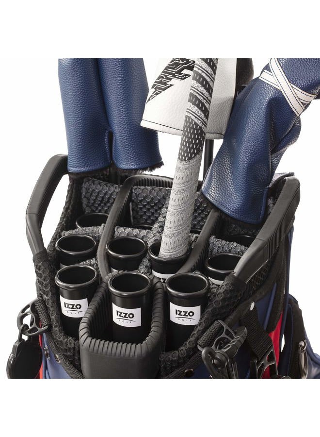 Izzo Golf Club Holder Tube, 1.25 Inch, 14 Pack,Black - Image 4
