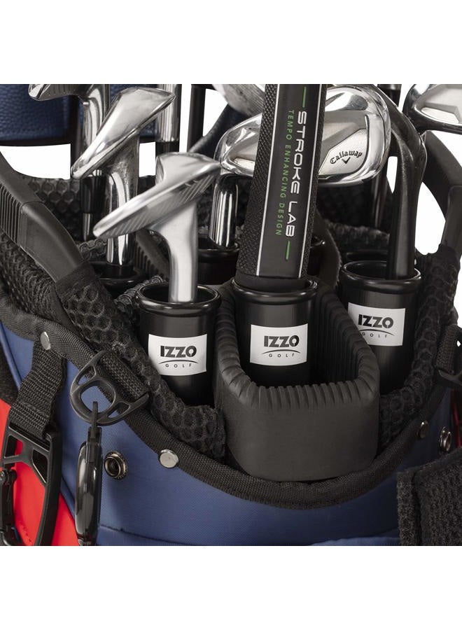 Izzo Golf Club Holder Tube, 1.25 Inch, 14 Pack,Black - Image 3