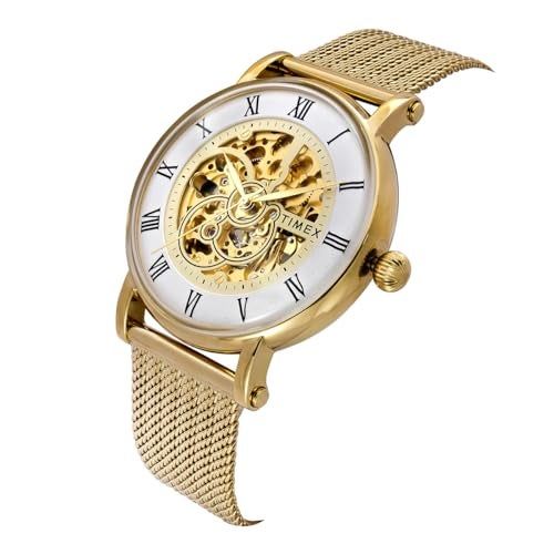 TIMEX White Round Dial Automatic Men's Watch - TWEG16722 - Image 2
