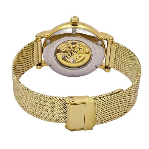 TIMEX White Round Dial Automatic Men's Watch - TWEG16722 - Image 3