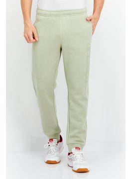 Men Comfort Fit Brand Logo Training Pant, Sage Green