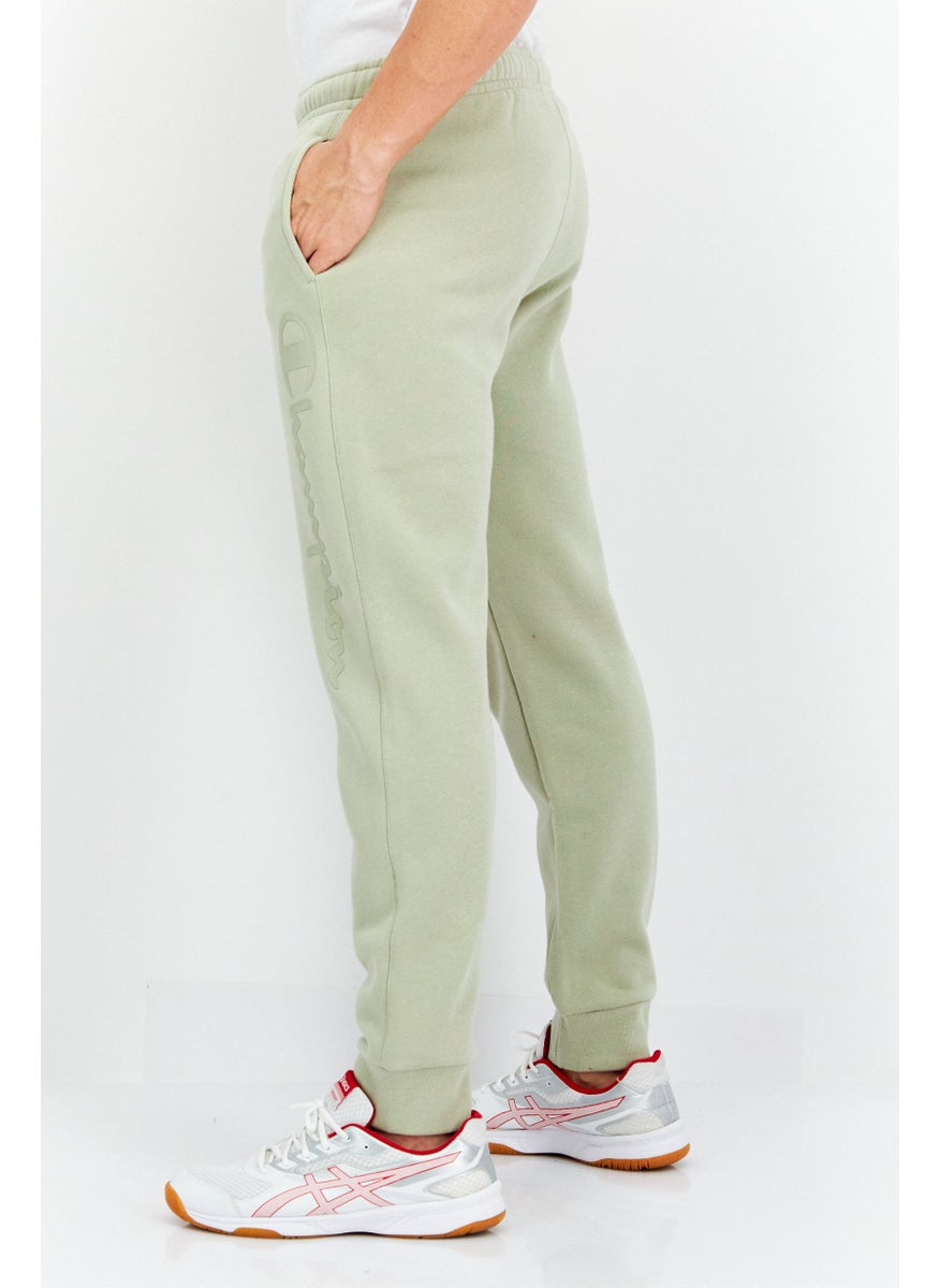 Champion - Men Comfort Fit Brand Logo Training Pant, Sage Green - Image 1