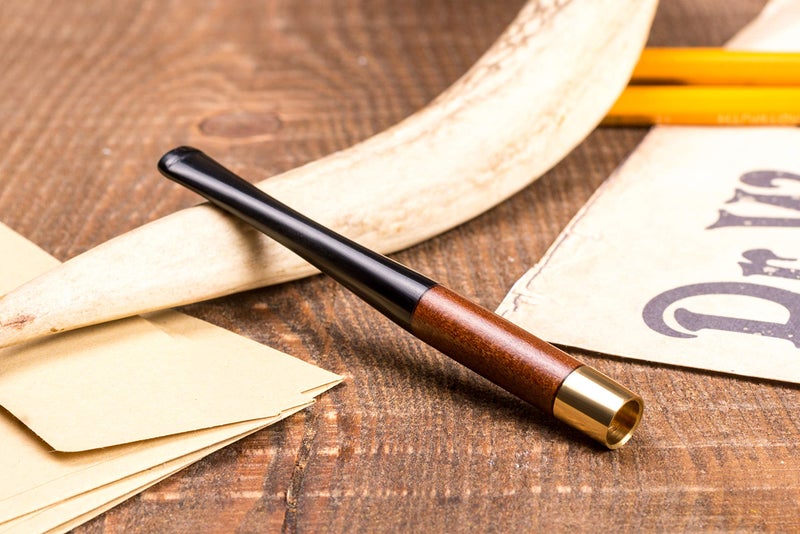 Dr Watson Dr. Watson - 3.9" Short Wooden Cigarette Holder, fits Regular Cigarettes, Smooth Finish, Handmade - Image 2