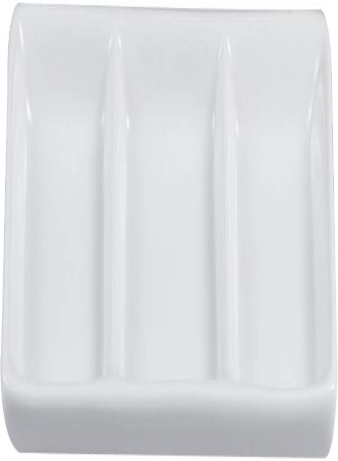 AKDC Bestonzon Divided Sauce Dishes Platter White Ceramic 3-Compartment Tomato Sauce Salt Vinegar Sugar Spices Condiment Dip Bowls For Spice Dish Soy Sauce - Image 5