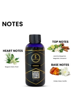 Scenta Flora HARMONY - Diffuser Aroma Oil  | A Blend of Jasmine, Floral, and Amber | Ideal for living rooms, bedrooms, or offices | Designed to Enrich Any Space - Aromatherapy (500ml)  - Image 3