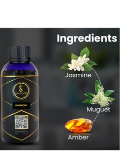 Scenta Flora HARMONY - Diffuser Aroma Oil  | A Blend of Jasmine, Floral, and Amber | Ideal for living rooms, bedrooms, or offices | Designed to Enrich Any Space - Aromatherapy (500ml)  - Image 5