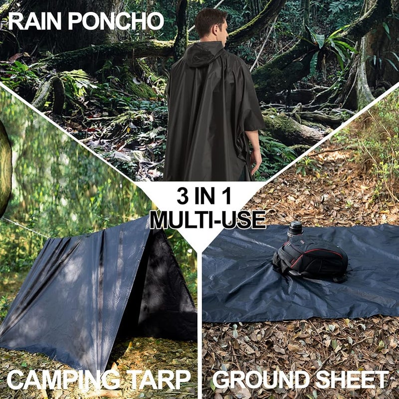 salamra mens Rain Poncho rain poncho (pack of 1) - Image 3