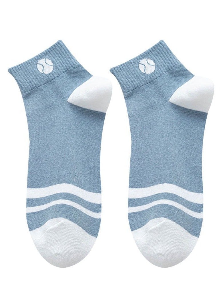 موتيم جوارب رجالية منخفضة الساق، جوارب رياضية غير رسمية، جوارب كاحل من القطن الخالص غير قابلة للانزلاق، جوارب قطنية، تمتص العرق وتزيل الروائح الكريهة (5 أزواج، متعدد الألوان مقاس واحد) - Image 3