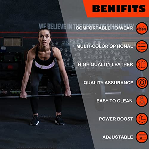 GurZinn 9 mm Leather Weight Lifting Belt for Men and Women with 4 Inches Wide Padded for Weightlifting Deadlift, Cross Training, Power Lifting Workout & Squats Exercise(Purple/S) - Image 4