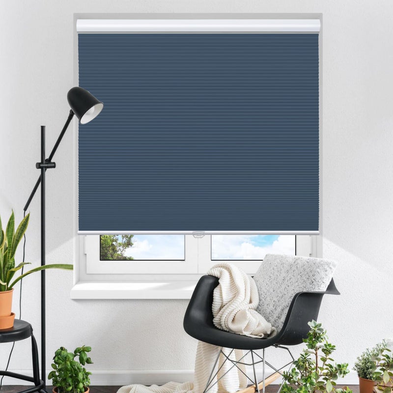 Blinds for Windows Blackout Window Blinds and Shades for Home Bedroom Nursery 35 inch Wide x 64 inch Long Ocean BlueBlackout