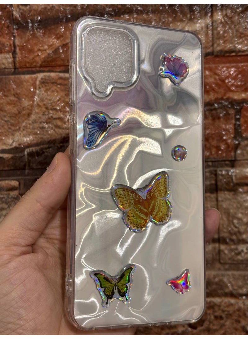 Butterfly Back Cover Compatible with Phone Samsung A12 / M12