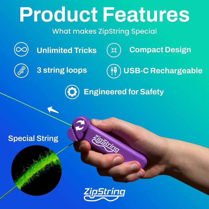ZipString - The Original Device with 3 Different Strings - Vivacious Violet - ZSV423 - Image 5