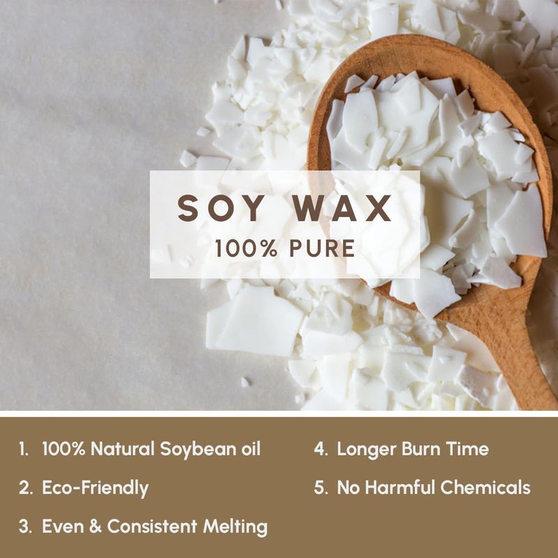Aromahpure 100 Soy Wax CubesChunks 250GR Natural ToxinFree Soy Wax for Candle Making DIY Candle Pure Clean Burning Candle Wax Biodegradable Raw Soy Wax Cubes for Versatile Uses - Image 2
