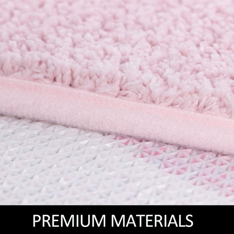 BOVEU Get Naked Bath Mat Runner, 17 x 47 Inch Long Non Slip Absorbent Pink Bathroom Runner, Machine Washable Bath Rugs, Soft Naked Carpets for Bathroom Shower, Pink - Image 5