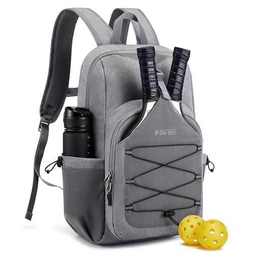 G4Free Lightweight Pickleball Bag Pickleball Backpack for Women and Men Adjustable Padel Bag Fits 2 to 4 Paddles Shoulder Daypack for Sports lightgrey Backpack - Image 1