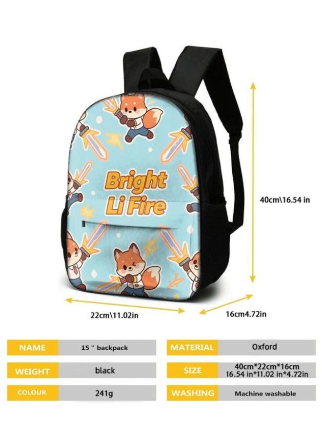 Bright Li Fire Three-piece set of cartoon bags, easily cope with various occasions (students, children, friends' outings, mountain climbing, schooling, etc.) | Backpack + hand-held + stationery bag | School season/holiday gifts - 104 - Image 5