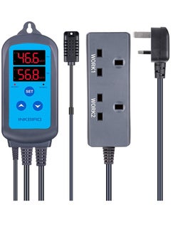 INKBIRD INKBIRD Humidity Controller IHC-200 Dual Relays Digital RH Humidistat for Hygrostat Humidifier Dehumidifier  - Image 1