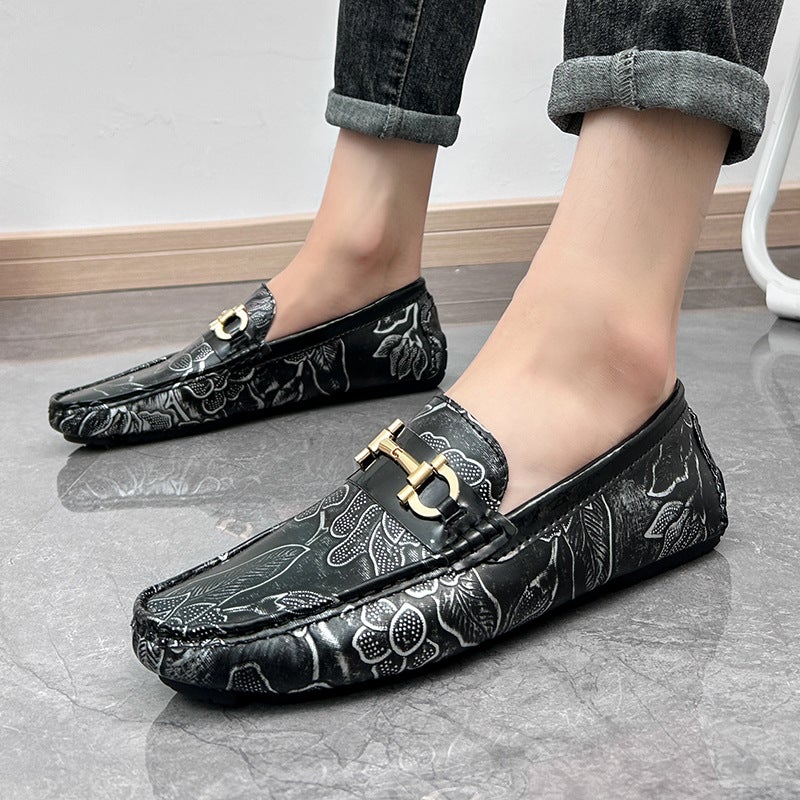 Genuine Leather Men'S Loafers Casual Leather Shoes Plus Size Breathable Shoes Fashionable Shoes Fashionable Leather Shoes Men'S Loafers - Image 2