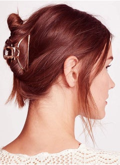 ORiTi Hair Claw Clips Women Fashion Retro Solid Color Metal  - Image 4