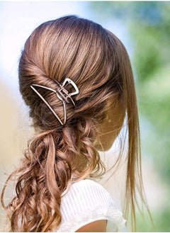 ORiTi Hair Claw Clips Women Fashion Retro Solid Color Metal  - Image 3